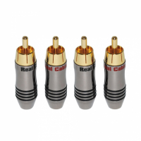 Real Cable R6872 RCA-kontakter, 4-pack