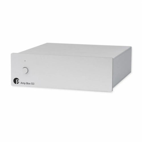 Pro-Ject Amp Box S3 kompakt stereoslutsteg, silver i gruppen Frstrkare / Stereofrstrkare hos Ljudfokus.se (10203010235)