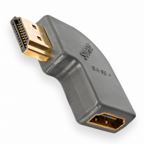 Supra SA90+ Vinklad HDMI-adapter i gruppen Kablar / Kontakter & Adapterpluggar hos Ljudfokus.se (215SA90P)