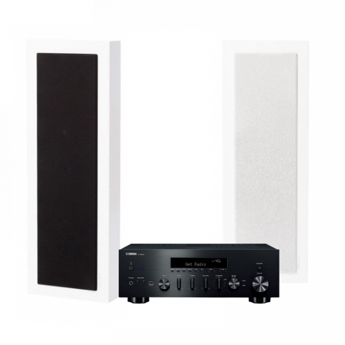 Yamaha R-N600A & DLS Flatbox XL Stereopaket i gruppen Paket / Hifi - Musikanlggning hos Ljudfokus.se (SETRN600APKT3)