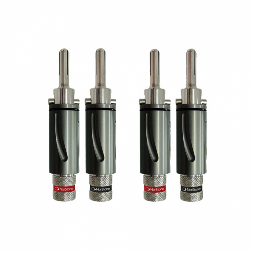 Norstone BLS-500 låsbara banankontakter, 4-pack