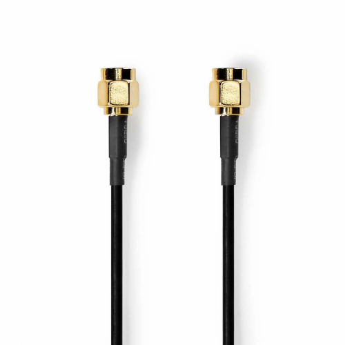 Nedis CSG-L02000 SMA-antennkabel Hane-Hane svart, 2 meter