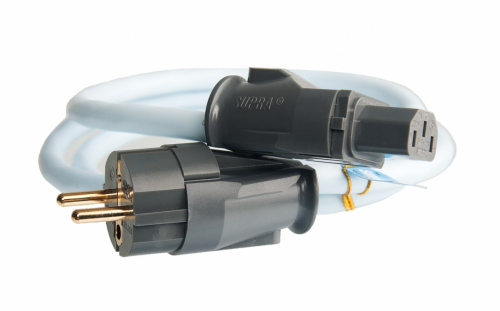 Supra LoRad2.5 MKII strömkabel 10 Ampere rak stickpropp, 4 meter