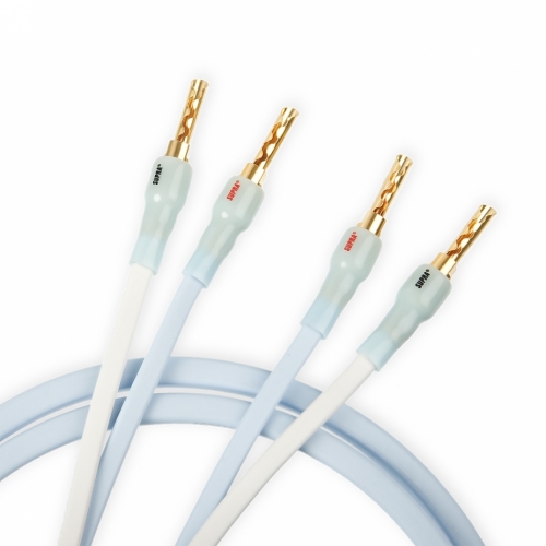 Supra PLY 2.0 Combicon, högtalarkabel stereopar, 2x3 meter is-blå