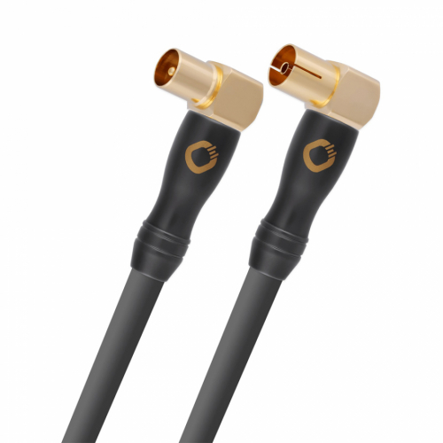 Oehlbach Transmission Shift, 75 Ohm coaxial antennkabel med vinklade k