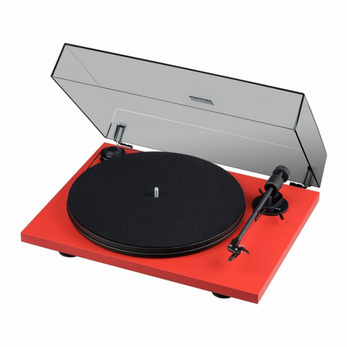 Pro-Ject Primary E vinylspelare med Ortofon OM5e-pickup, rd i gruppen Vinyl / Vinylspelare hos Ljudfokus.se (10203000016R)