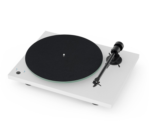 Pro-Ject T1 Phono SB vinylspelare med OM5e-pickup, vit i gruppen Vinyl / Vinylspelare hos Ljudfokus.se (10203000039)