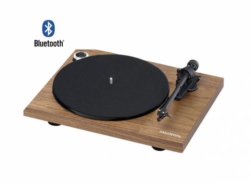 Pro-Ject Essential III Bluetooth skivspelare med OM10 & RIAA-steg, valnt i gruppen Vinyl / Vinylspelare hos Ljudfokus.se (10203000046)