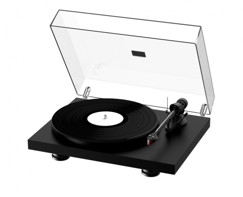 Pro-Ject Debut Carbon EVO vinylspelare med Ortofon 2M Red pickup, mattsvart i gruppen Vinyl / Vinylspelare hos Ljudfokus.se (10203000255)