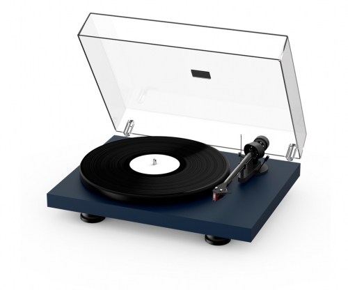 Pro-Ject Debut Carbon EVO vinylspelare med Ortofon 2M Red pickup, mattbl i gruppen Mediaspelare / Vinylspelare hos Ljudfokus.se (10203000256)