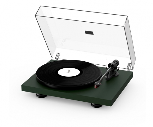 Pro-Ject Debut Carbon EVO vinylspelare med Ortofon 2M Red pickup, mattgrn i gruppen Vinyl / Vinylspelare hos Ljudfokus.se (10203000257)