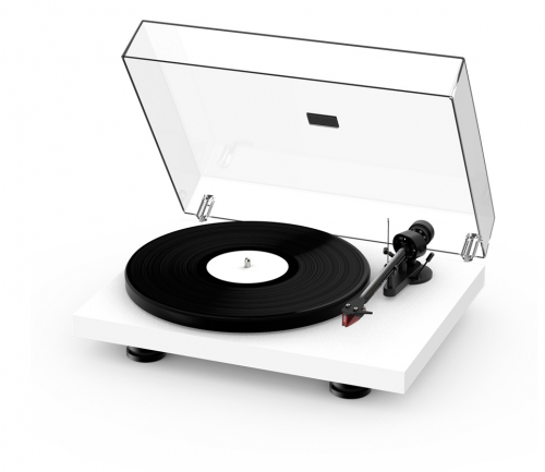 Pro-Ject Debut Carbon EVO vinylspelare med Ortofon 2M Red pickup, mattvit i gruppen Vinyl / Vinylspelare hos Ljudfokus.se (10203000258)