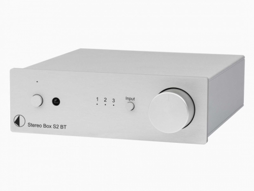 Pro-Ject Stereo Box S2 BT frstrkare, silver i gruppen Frstrkare / Stereofrstrkare hos Ljudfokus.se (10203010026)