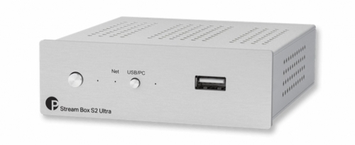 Pro-Ject Stream Box S2 Ultra nätverks-ljudbrygga, silver i gruppen Mediaspelare / Nätverksspelare hos Ljudfokus.se (10203010038)