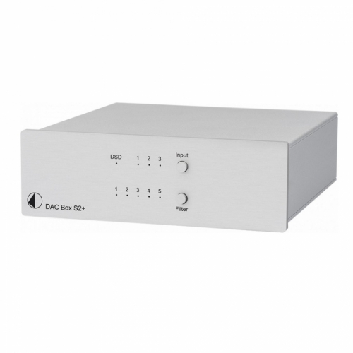 Pro-Ject Dac Box S2 Plus, silver i gruppen Mediaspelare / DAC - D/A-omvandlare hos Ljudfokus.se (10203010046)