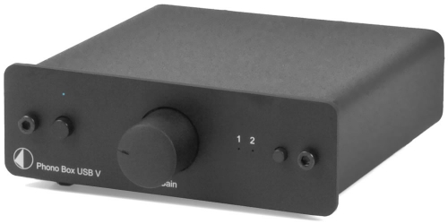 Pro-Ject Phono Box USB V, RIAA-steg med digitalisering svart i gruppen Frstrkare / RIAA-frstrkare hos Ljudfokus.se (10203010190)