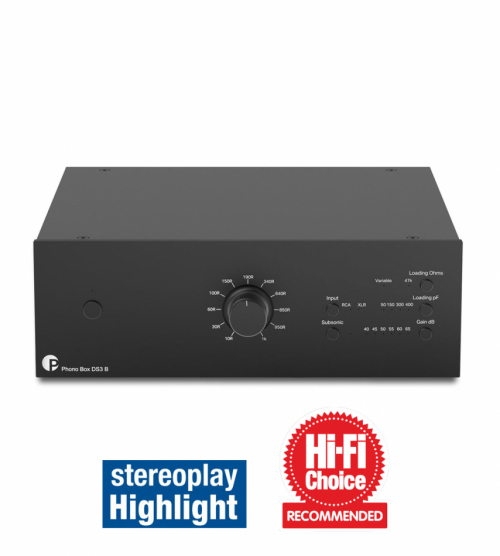 Pro-Ject Phono Box DS3 B RIAA-steg med XLR, svart i gruppen Vinyl / RIAA-steg hos Ljudfokus.se (10203010230)