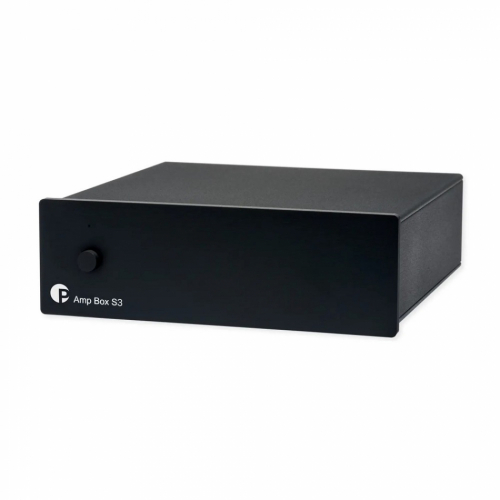 Pro-Ject Amp Box S3 kompakt stereoslutsteg, svart i gruppen Frstrkare / Stereofrstrkare hos Ljudfokus.se (10203010234)