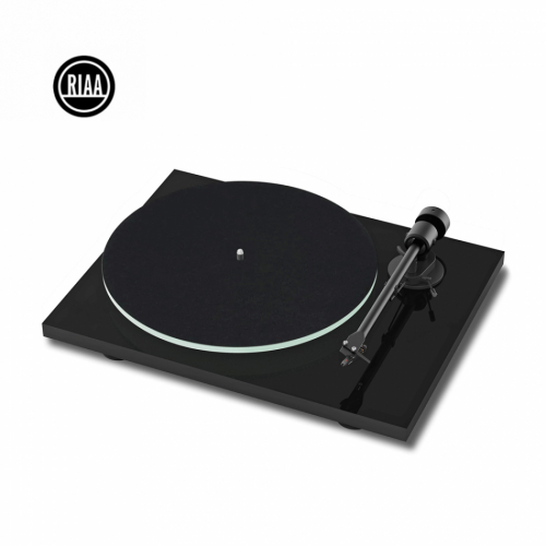 Pro-Ject T1 EVO Phono vinylspelare med Ortofon OM10-pickup, pianosvart i gruppen Vinyl / Vinylspelare hos Ljudfokus.se (102060658)