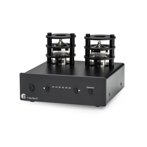 Pro-Ject Tube Box E RIAA-steg med ECC83-rör, svart i gruppen Vinyl / RIAA-steg hos Ljudfokus (102060987)