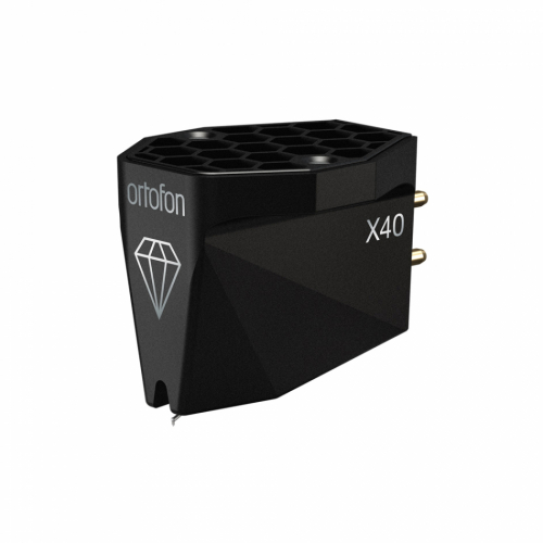 Ortofon MC-X40 MC-pickup med naken Shibata nl & silverspolar i gruppen Vinyl / Pickuper & Nlar hos Ljudfokus.se (102MCX40)