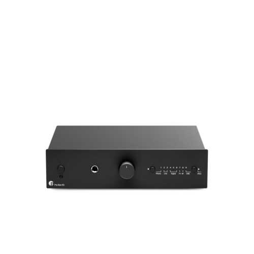 Pro-Ject Pre Box S3 kompakt försteg med Bluetooth & DAC, svart i gruppen Förstärkare / Stereoförstärkare hos Ljudfokus.se (102PREBOXS3B)