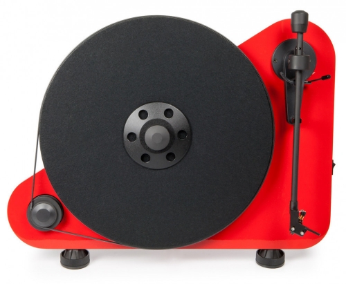 Pro-Ject VT-E BT vertikal skivspelare med pickup & Bluetooth, red i gruppen Vinyl / Vinylspelare hos Ljudfokus.se (102VTEBTRRE)