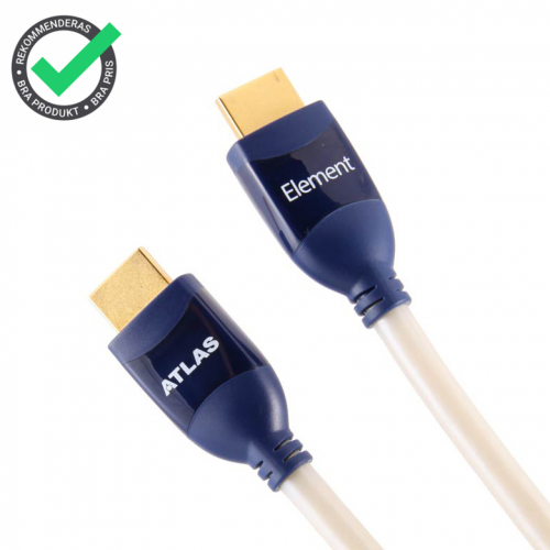 Atlas Element HDMI 18 GB, 1 meter i gruppen Kablar & kontakter / HDMI-kabel hos Ljudfokus.se (104EL18G1)