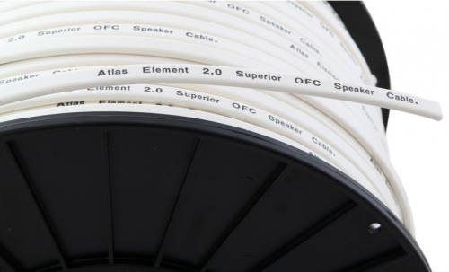 Atlas Element 2.0 hgtalarkabel, lsmeter vit i gruppen Kablar / Hgtalarkablar hos Ljudfokus.se (104EL20)