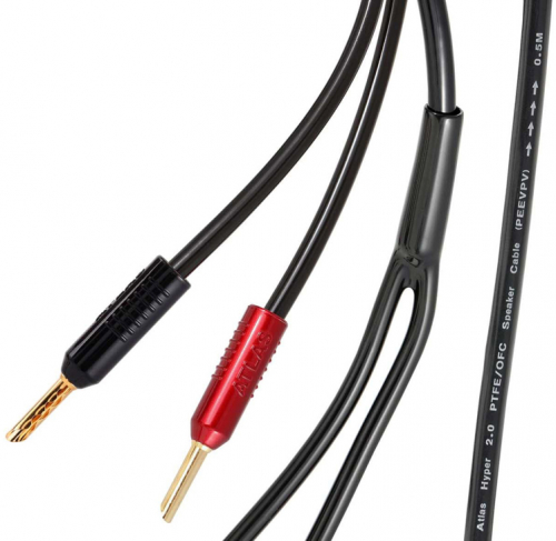 Atlas Hyper Achromatic 2.0 Z Center, terminerad hgtalarkabel 1 meter i gruppen Kablar / Hgtalarkablar hos Ljudfokus.se (104HYACSZ201)