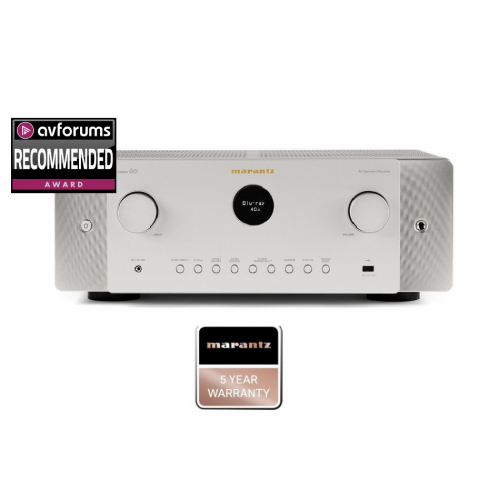 Marantz Cinema 60DAB hemmabiofrstrkare med Dolby Atmos & HEOS, silver i gruppen Frstrkare / Hemmabiofrstrkare hos Ljudfokus.se (111CINEMA60DABS)