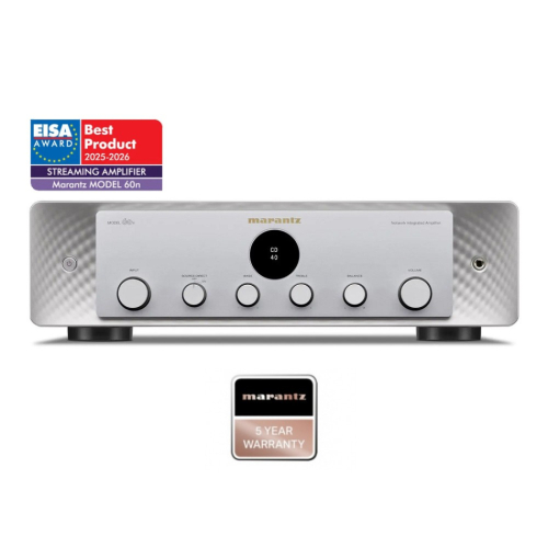 Marantz Model 60N streamingförstärkare med HEOS & HDMI, silver/guld i gruppen Multiroom / Streamingförstärkare hos Ljudfokus.se (111MODEL60NS)