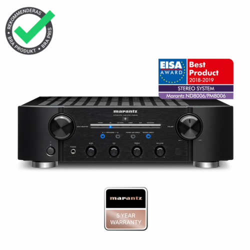 Marantz PM8006 stereofrstrkare med RIAA-steg, svart i gruppen Frstrkare / Stereofrstrkare hos Ljudfokus.se (111PM8006B)