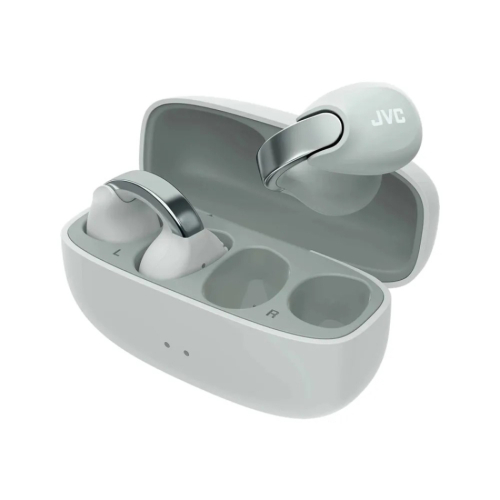 JVC HA-NP1T True Wireless in-ear hörlurar med öronklämma, grå i gruppen Hörlurar / Trådlösa hörlurar hos Ljudfokus.se (130HANP1TGR)