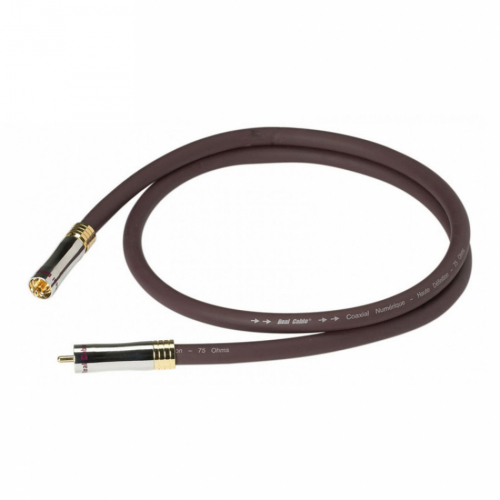 Real Cable AN99 Coaxial S/PDIF RCA ljudkabel, 1 meter i gruppen Kablar / Digitala ljudkablar hos Ljudfokus.se (143AN991M)