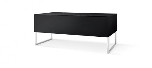 Norstone Khalm 140 media-bnk, pianosvart i gruppen Mbler & Fsten / Hifi-rack & Mediabnkar hos Ljudfokus.se (143KHALM140BK)