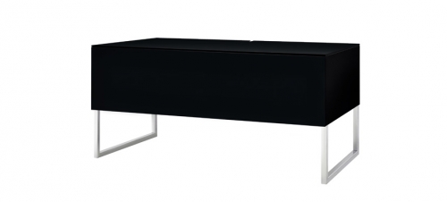Norstone Khalm 100 mediabnk, pianosvart i gruppen Mbler & Fsten / Hifi-rack & Mediabnkar hos Ljudfokus.se (143KHALMBK)