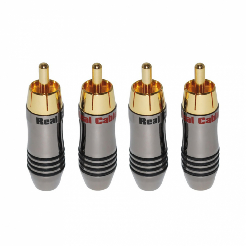 Real Cable R6872 RCA-kontakter, 4-pack i gruppen Kablar / Kontakter & Adapterpluggar hos Ljudfokus.se (143R6872)