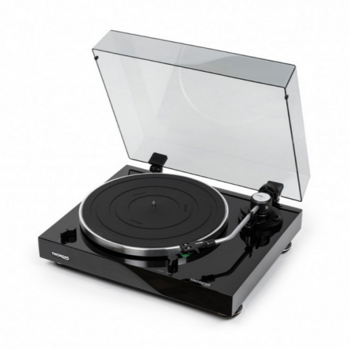 Thorens TD 204 skivspelare, svart i gruppen Vinyl / Vinylspelare hos Ljudfokus.se (143TD204B)
