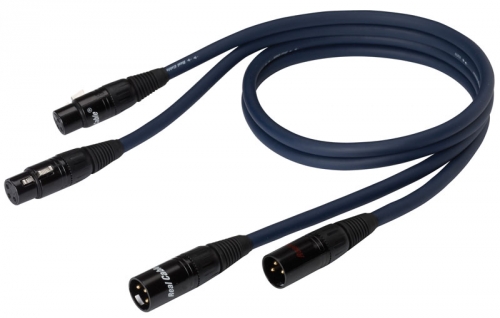 Real Cable XLR-128 ljudkabel, 1 meter i gruppen Kablar / Analoga ljudkablar hos Ljudfokus.se (143XLR128)