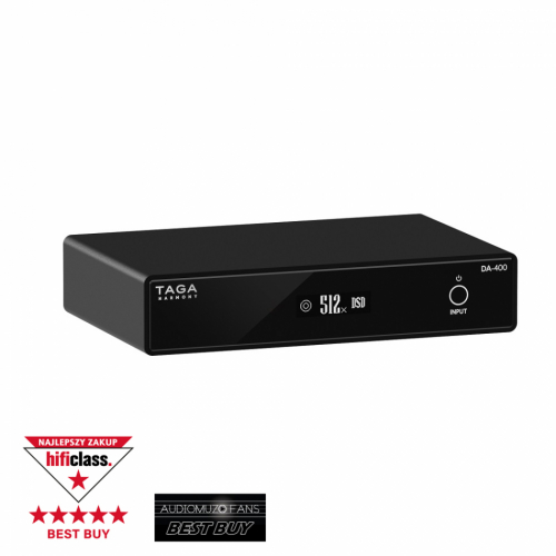 TAGA Harmony DA-400, DAC med DSD & MQA-std i gruppen Mediaspelare / DAC - D/A-omvandlare hos Ljudfokus.se (148DA400)