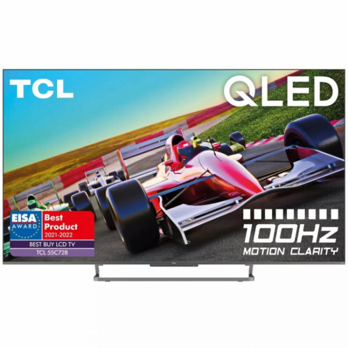 TCL 55C728 Ultra HD 4K QLED Android-TV, 55 tum i gruppen Bild / Platt-TV hos Ljudfokus.se (15155C728)