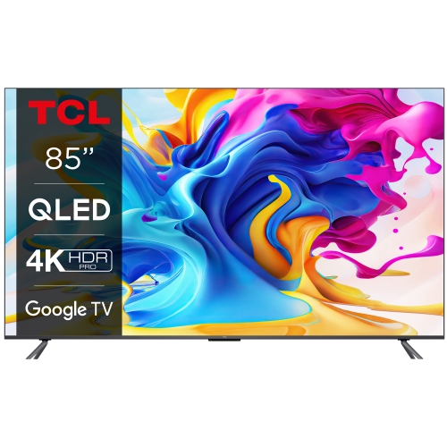 TCL 85C645 85 tum QLED med 4K HDR och Android TV i gruppen Bild / Platt-TV hos Ljudfokus.se (15185C645)