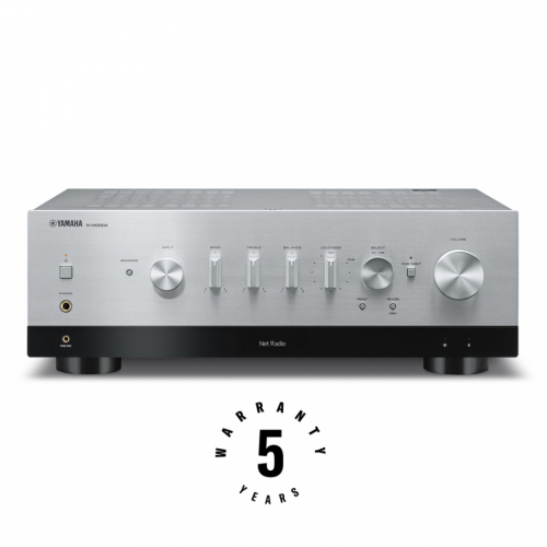 Yamaha R-N1000A streamingfrstrkare med MusicCast, RIAA-steg & radio, silver i gruppen Kampanj / Pskrea hos Ljudfokus.se (159RN1000ASI)