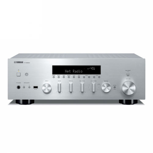 Yamaha R-N600A stereof�rst�rkare med MusicCast, RIAA-steg & radio, silver i gruppen F�rst�rkare / Stereof�rst�rkare hos Ljudfokus.se (159RN600ASI)