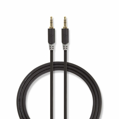 Nedis CAB-W22000, 3.5mm signalkabel i gruppen Kablar / Analoga ljudkablar hos Ljudfokus.se (176CABW22000)