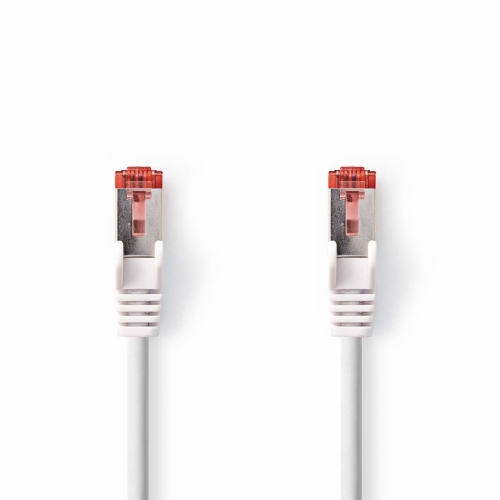 Nedis F/FTP CAT6 nätverkskabel i gruppen Kablar / Digitala ljudkablar hos Ljudfokus.se (176CCGP85221WT)