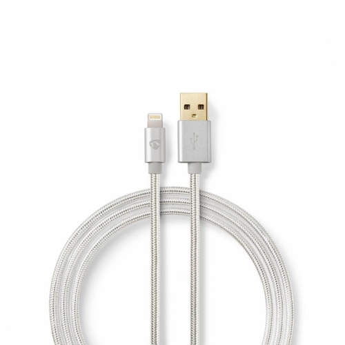 Nedis USB 2.0 USB-A till Lightning-kabel i gruppen Kablar / Digitala ljudkablar hos Ljudfokus.se (176CCTB39300AL)