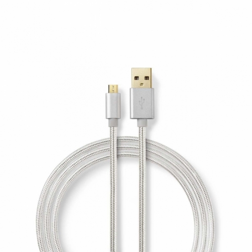 Nedis USB 2.0 USB-A till micro B-kabel i gruppen Kablar & kontakter / Digitala kablar hos Ljudfokus.se (176CCTB60500AL)