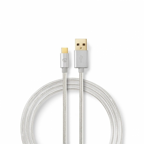 Nedis USB 2.0 USB-A till USB-C-kabel i gruppen Kablar & kontakter / Digitala kablar hos Ljudfokus.se (176CCTB60600AL)